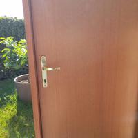 N.4 PORTE MARRONI COMPLETE CON TELAIO+MANIGLIE ORO