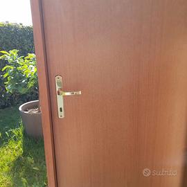 N.4 PORTE MARRONI COMPLETE CON TELAIO+MANIGLIE ORO