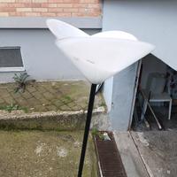 H 1.90 piantana cristallo murano
