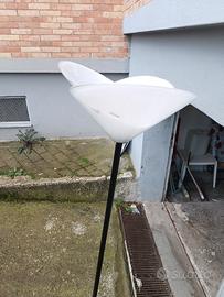 H 1.90 piantana cristallo murano