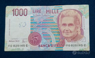 lire 1000 banca d'Italia 