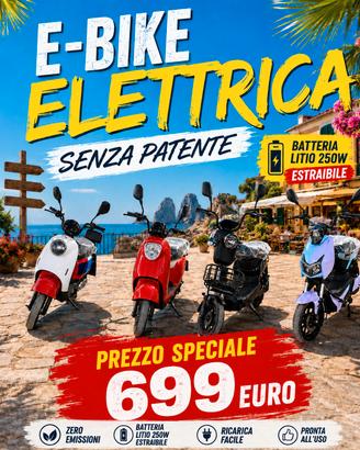 ebike elettrica 250w litio NUOVI
