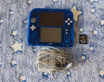 Nintendo 2ds Blue Transparent Alpha zaffiro 