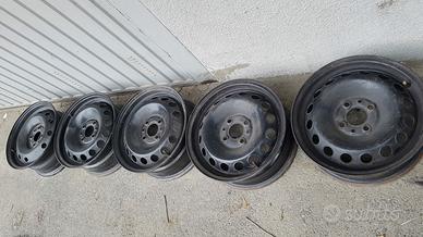 n°5 cerchi in ferro neri R14