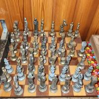 scacchi metallo vintage