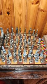 scacchi metallo vintage