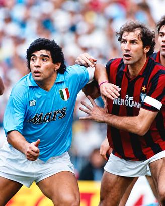 Fotografia Maradona e Baresi 
