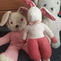 Giocattoli stoffa e peluche anni 50'