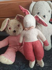 Giocattoli stoffa e peluche anni 50'