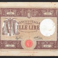 Banconota lire 1000 del 1932, rara