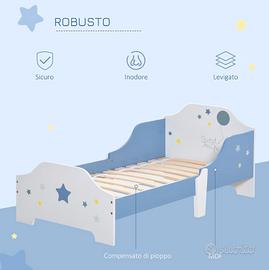 letto basso con sponde per bambini