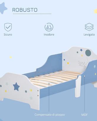 letto basso con sponde per bambini