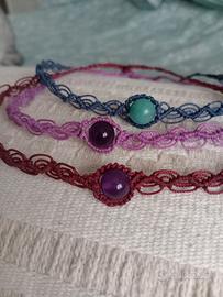 choker in macramé 
