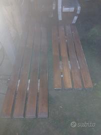 panchine in legno 