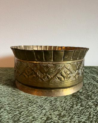 Fioriera in ottone anni ‘70