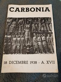 fascicolo 21 pagine su Carbonia 18 Dicembre 1938