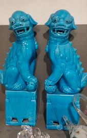 Leoni guardiani cinesi in porcellana 