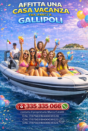 Gallipoli tre case 30 posti leggi