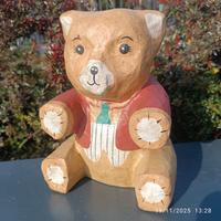 Orsetti cartapesta dipinti a mano