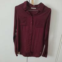 Camicia Double Agent bordeaux Tg.S  in viscosa