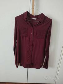 Camicia Double Agent bordeaux Tg.S  in viscosa
