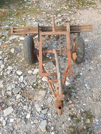 Erpice con ruote per trattorino