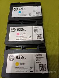 cartucce originali hp 933xl giallo,magenta,ciano