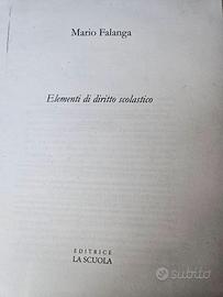 Libro Elementi di diritto scolastico di Mario Fala