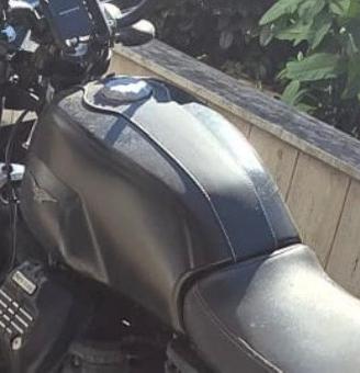 Fascia in pelle serbatoio moto guzzi v7 stone
