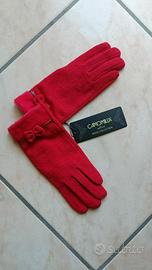 Guanti Camomilla ❤️ Rossi in Lana - Nuovi