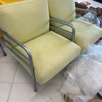 Poltrone imbottite in alluminio