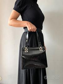 Borsa Artigianale Vintage in Vera Pelle di Pitone