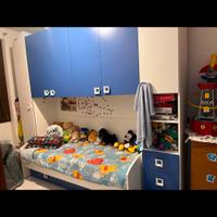 cameretta bimbo colore bianco azzurro 