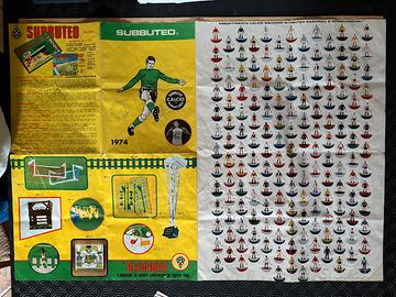 Subbuteo catalogo squadre 1974