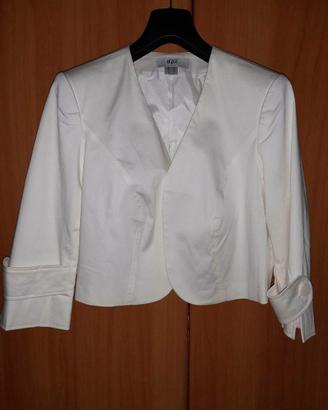 Coprispalla / bolero bianco da donna – taglia 46