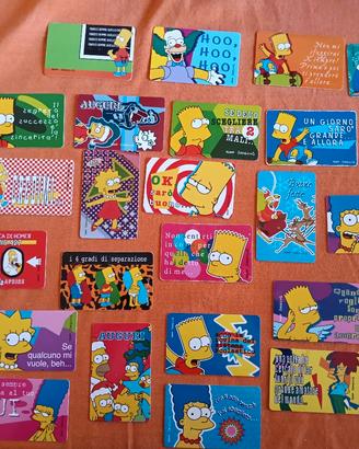 card collezione Simpson anni 90