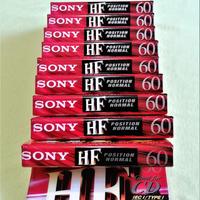 10 Musicassette vintage SONY HF 60