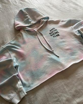 Anti Social Social Club felpa croptop originale