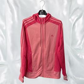 Felpa con cappuccio Adidas rosa,Taglia S