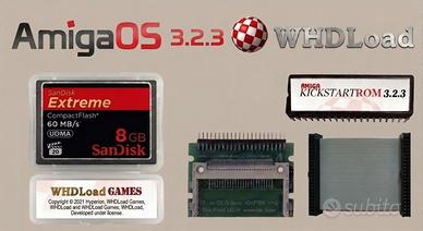 Amiga O.S. 3.2.3 Whdload Giochi + kit CF IDE + ROM