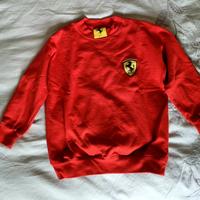 Felpa bambino di cotone rosso Ferrari