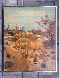 Yves Brayer - Oleografia ritoccata a mano Camargue