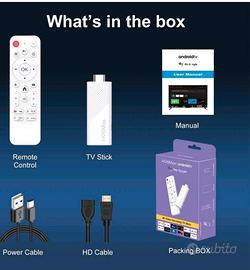 TV Stick H96 Max, Android 14, 2gb RAM