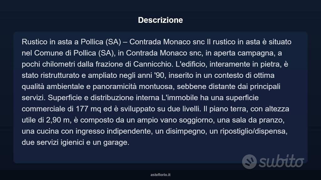 Immobile in asta di 177 m² con più di 5 locali e b - Vista 3