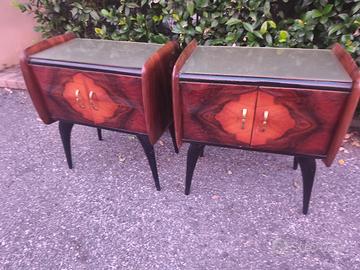 comodini coppia vintage modernariato design 