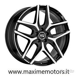 Cerchi MSW40 neri diamantati 19 Skoda Audi VW Golf