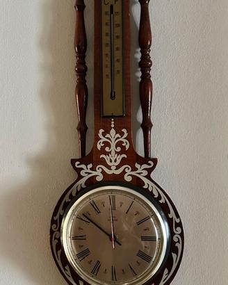 Orologio a lancette con barimetro, igrometro etc