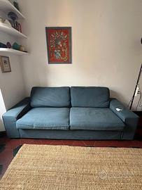 Divano 2 posti IKEA KIVIK blu