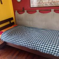 Letto singolo e scrivania vero legno