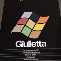 Libretto vernici interni Alfa Romeo Giulietta 116